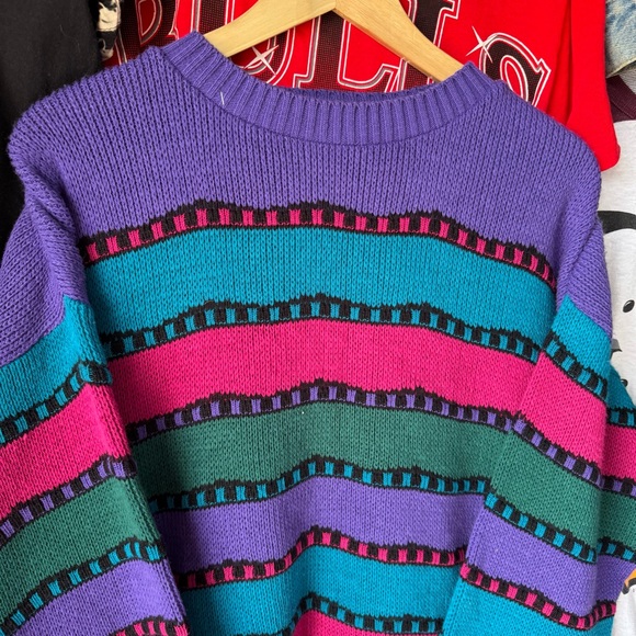 Cabin Creek Vintage Coogi Style Knitted Sweater Pullover Jumper Winter Preppy - Picture 4 of 9